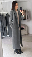 Įkelkite vaizdą į galerijos peržiūros programą, Ilgas paltas pavasariui su vilna - rzstyle.lt